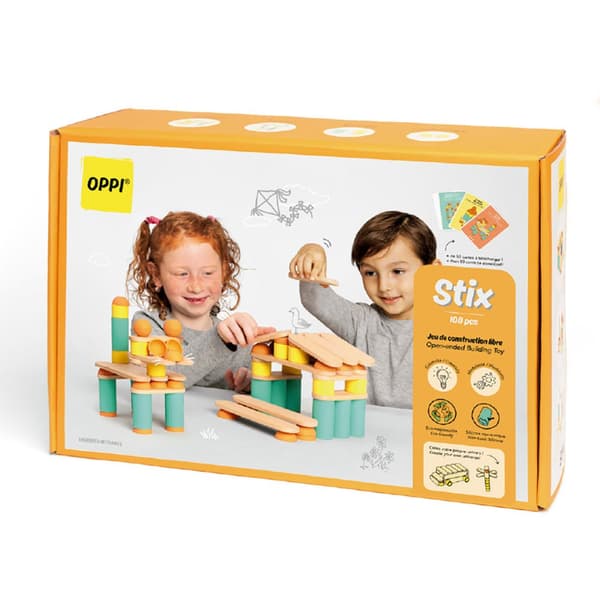 Oppi Stix 108 Stykker Konstruktion Spil Gylden