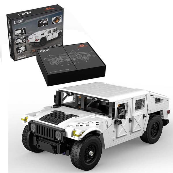 Deqube 1:12 Humvee Off-road 1386 Stykker Spil Konstruktion Flerfarvet