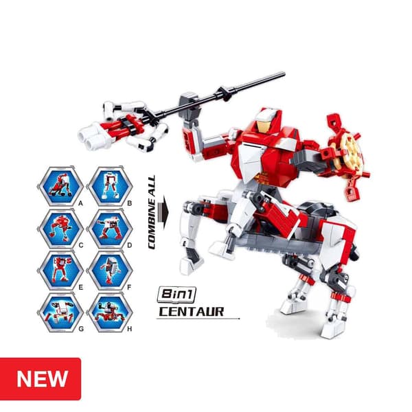 Sluban I Builder Robot 8 1409 Stykker Søvfarvet