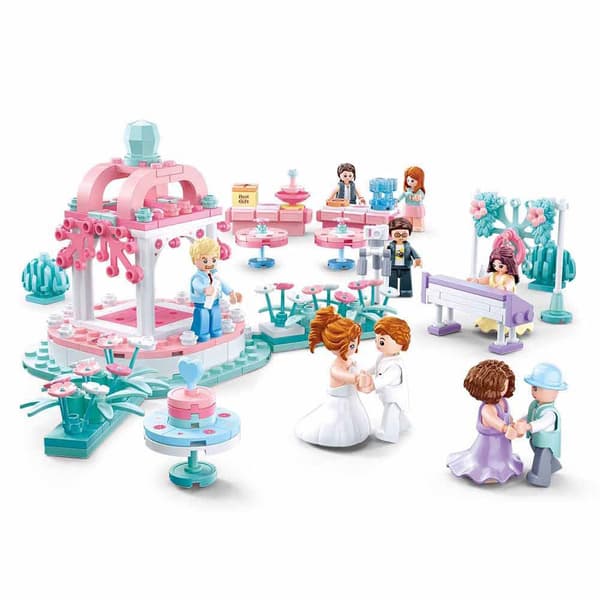 Sluban Brylluppet Girls Dream 353 Stykker Konstruktion Spil Rosa