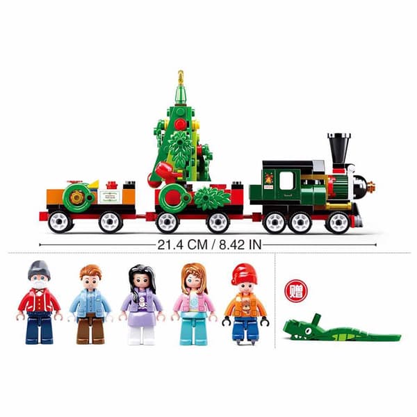 Sluban Town Happy New Year Aldea Natal 565 Stykker Konstruktion Spil Flerfarvet