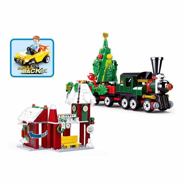 Sluban Town Happy New Year Aldea Natal 565 Stykker Konstruktion Spil Flerfarvet