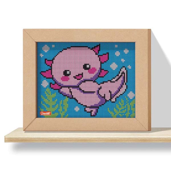 Quercetti Tav. Kawaii Axolotl Pixel Art 4 Rosa
