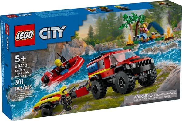 LEGO 60412 Nelivetopaloauto ja pelastusvene