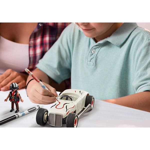 Playmobil Rakennuspeli Hot Rod Hopeinen