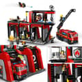Miniatyrbillede 4 af 5: Lego Brandpark Med Brandbil Konstruktion Spil Con Rød