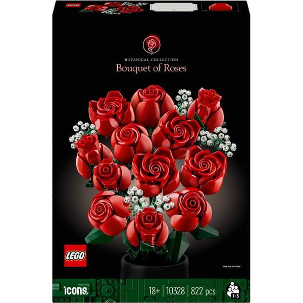 Lego Byggeri Spil Icons Botanicals Rød