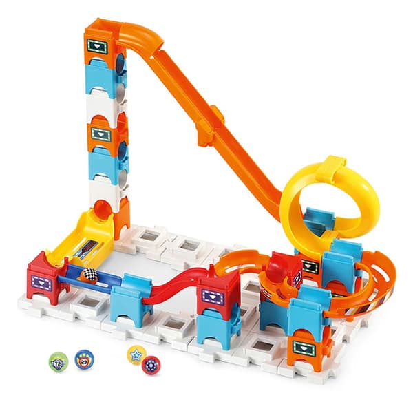 Vtech Ställ In Interactive Canic Circuit Marble Rush Racing Gul