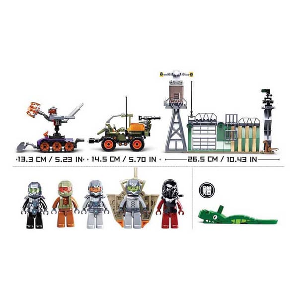 Sluban Atomic Storm Outpost 501 Stykker Flerfarvet