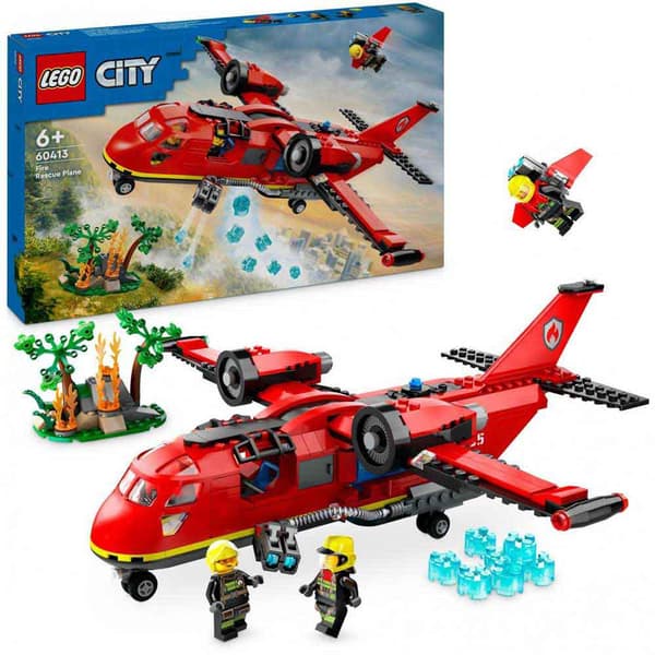 Lego Fire Rescue Aircraft Construction Game Rød
