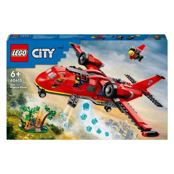 Lego Fire Rescue Aircraft Construction Game Rød