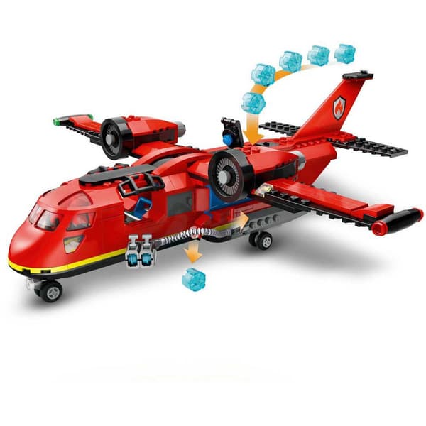 Lego Fire Rescue Aircraft Construction Game Rød