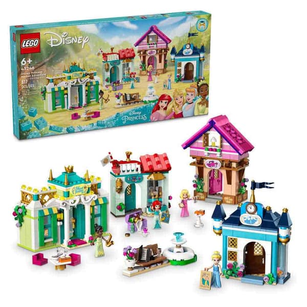 Lego Princess Market Adventure-rakennuspeli Disney