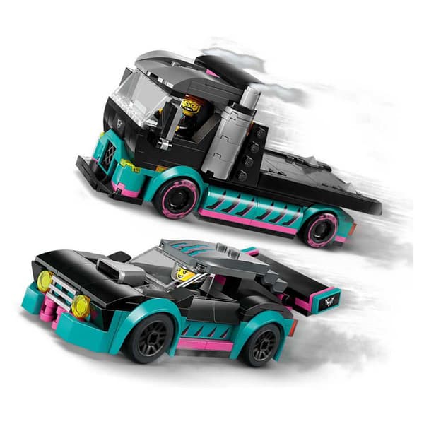 Lego Kilpa-autojen Ja Kuljetusautojen Rakennuspeli