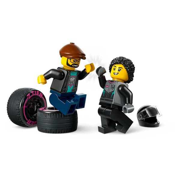 Lego Kilpa-autojen Ja Kuljetusautojen Rakennuspeli