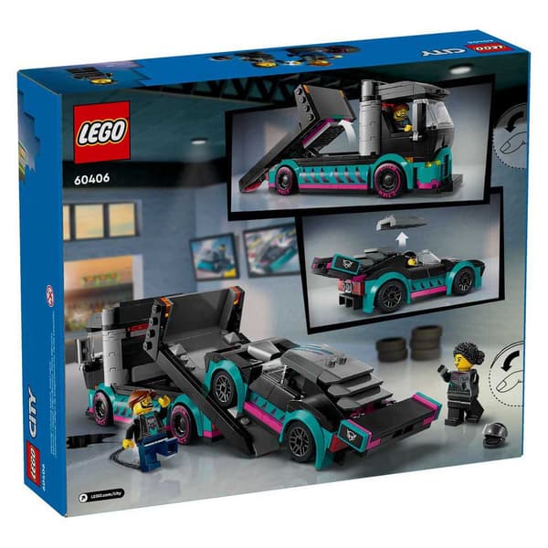 Lego Kilpa-autojen Ja Kuljetusautojen Rakennuspeli