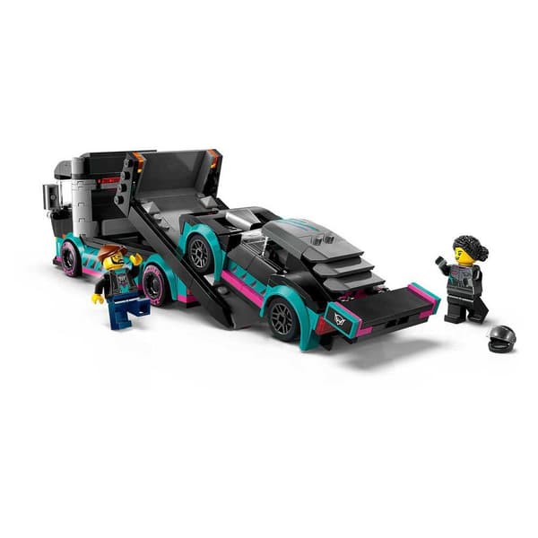 Lego Kilpa-autojen Ja Kuljetusautojen Rakennuspeli