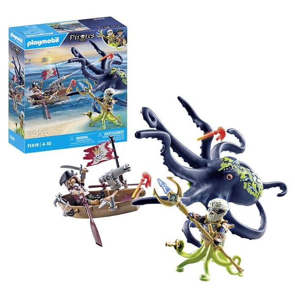 Playmobil Kampen Mot Den Gigantiska Bläckfisken Konstruktionsspel Con