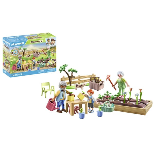 Playmobil Idyllisk Grönsaksträdgård Med Morföräldrar Konstruktionsspel Con
