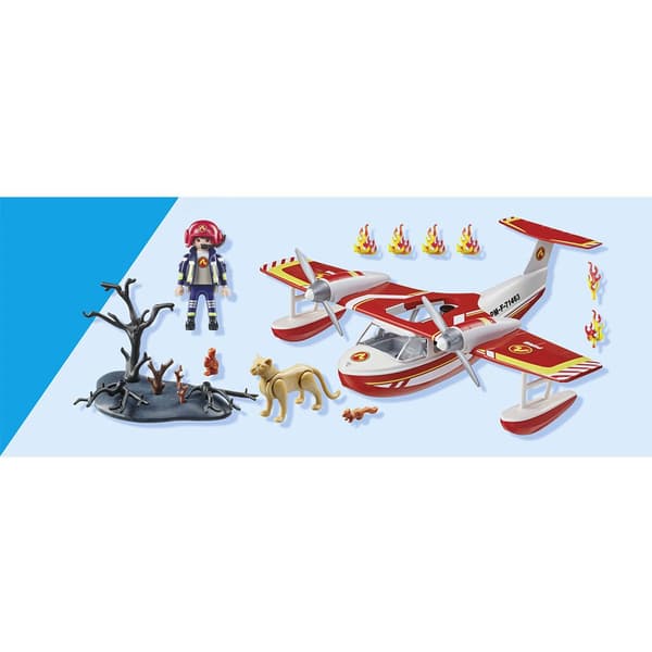 Playmobil Brandslukningsfly Med Slukningsfunktion Konstruktionsspil