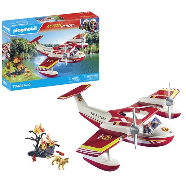 Playmobil Brandslukningsfly Med Slukningsfunktion Konstruktionsspil