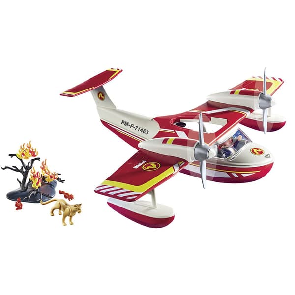 Playmobil Brandbekämpningsplan Med Släckningsfunktion Konstruktionsspel