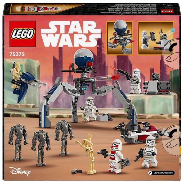 Lego Kamppakke: E And Combat Droid Soldier Construction Game Clon