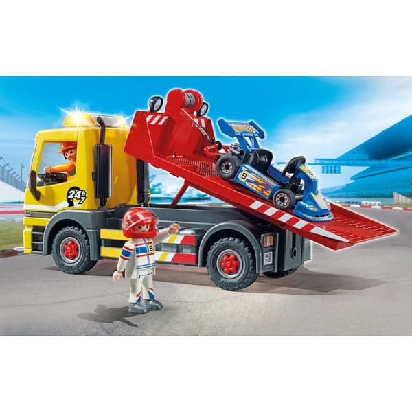 Playmobil Crane Service Construction Game Rød