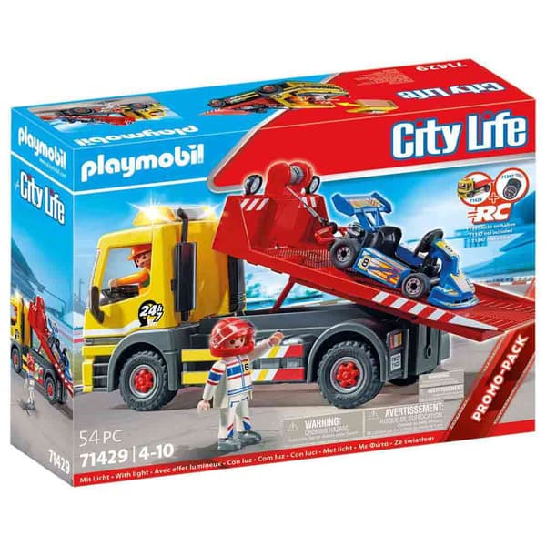 Playmobil Crane Service Construction Game Rød