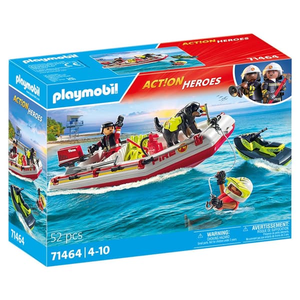 Playmobil Brandbåd Med Aqua Scooter Konstruktion Spil Con