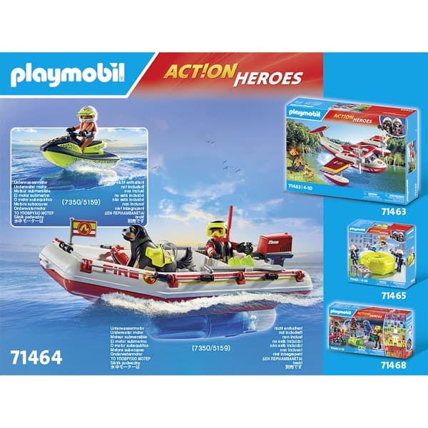 Playmobil Brandbåd Med Aqua Scooter Konstruktion Spil Con