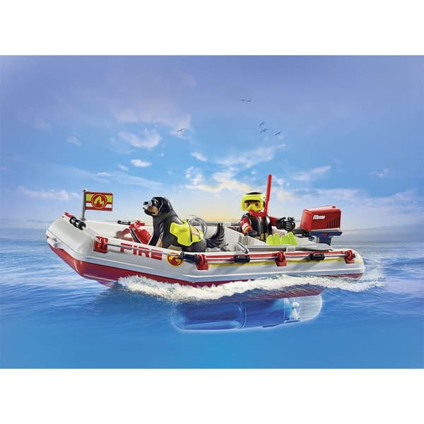 Playmobil Brandbåd Med Aqua Scooter Konstruktion Spil Con