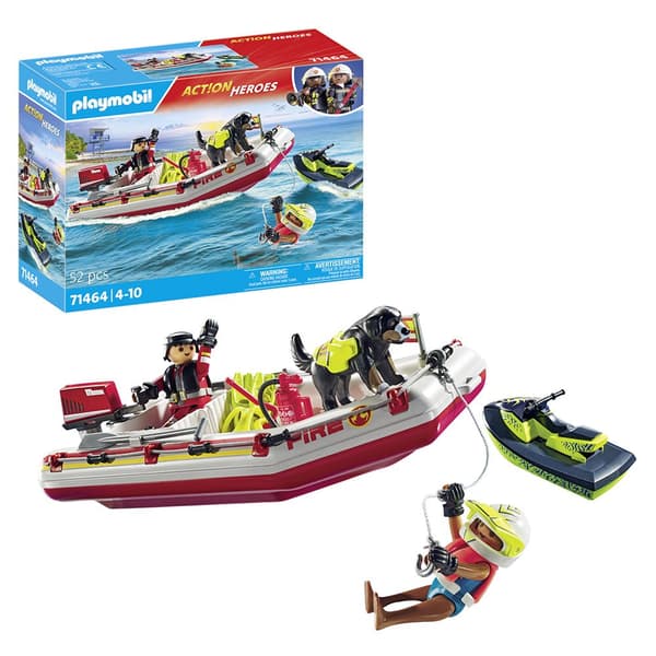 Playmobil Brandbåd Med Aqua Scooter Konstruktion Spil Con