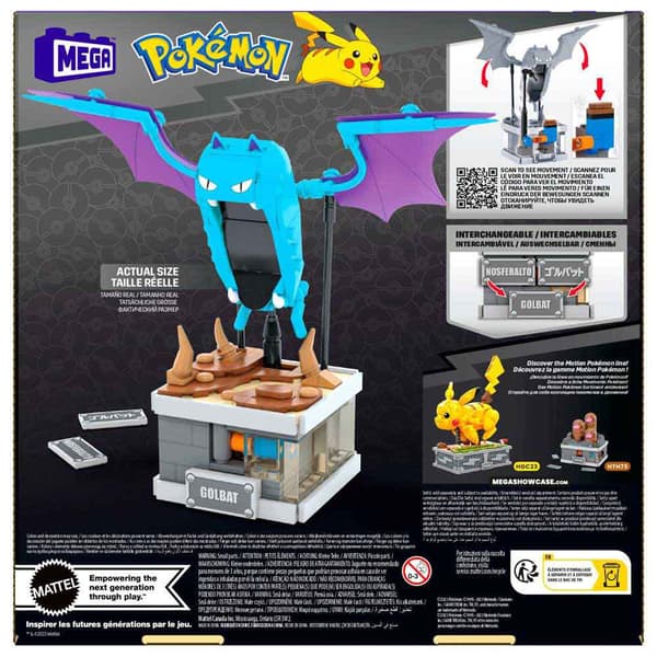 Mega Byggande Av Rörliga Leksaker Pokémon Golbat Mini