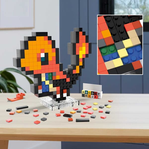 Mega Pixel Art Charmander Konstruktionsspil Pokémon