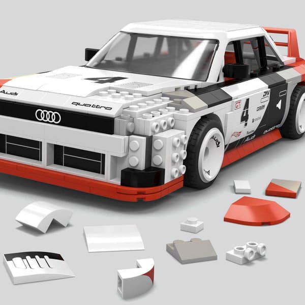 Mega Byggeklods Legetøjsbil Audi Hot Wheels 90 Fire Isma Gto Konstruktion Spil