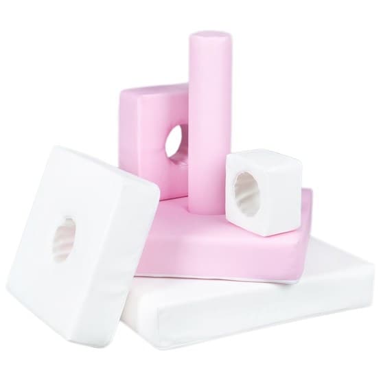 Tyynyt - Pyramid - 6 kpl - Valkoinen/Pink