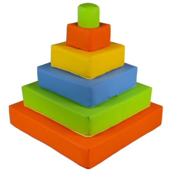 Tyynyt - Pyramid - 6 kpl - Sininen/vaaleanpunainen/harmaa/turkoosi