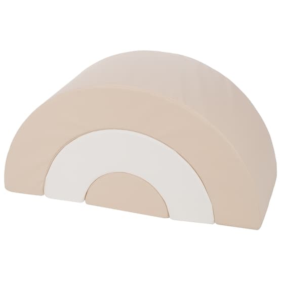 Puder - Regnbue - 3 stk - Hvid/Cappuccino