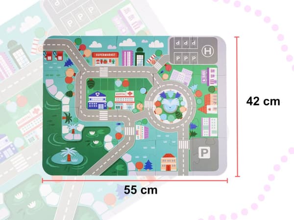 Puupalikoita koulutus kaupungin palapeli 120 kpl.