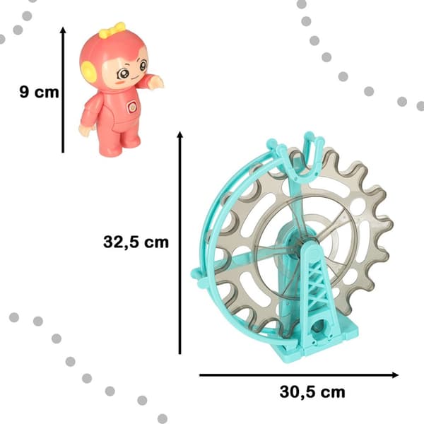 Magnetiske blokke magnetiske pinde marmorkuglebane med lyd og musik, der spiller 118 elementer