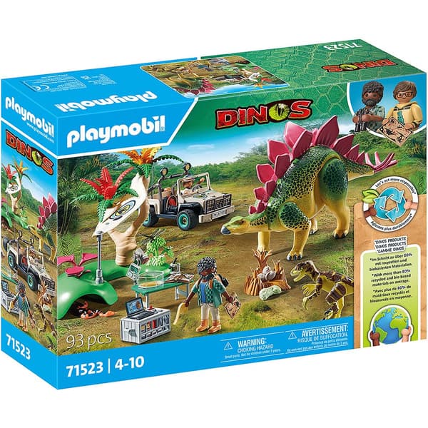 Playmobil Forskningsläger Med Dinos Konstruktionsspel Con