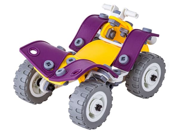 Fleksibel, Byggesten 100 El. Bil, Racer, Quad, Helikopter, Fly til afskruning og vending 4i1