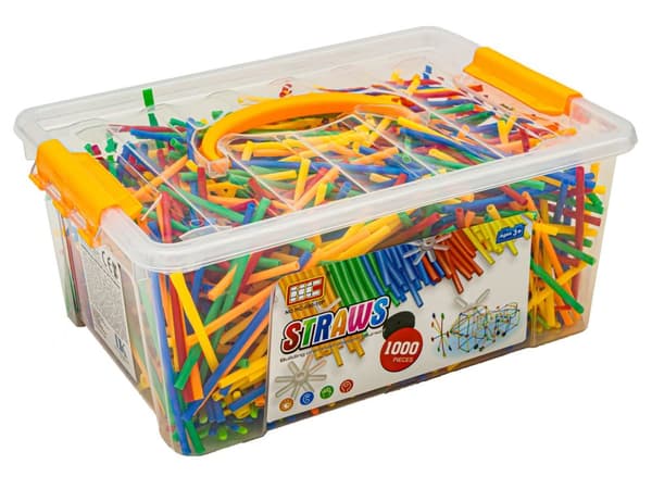 Konstruktion Sugerør, Blokke, Stokke ca. 1000 stk. Etui