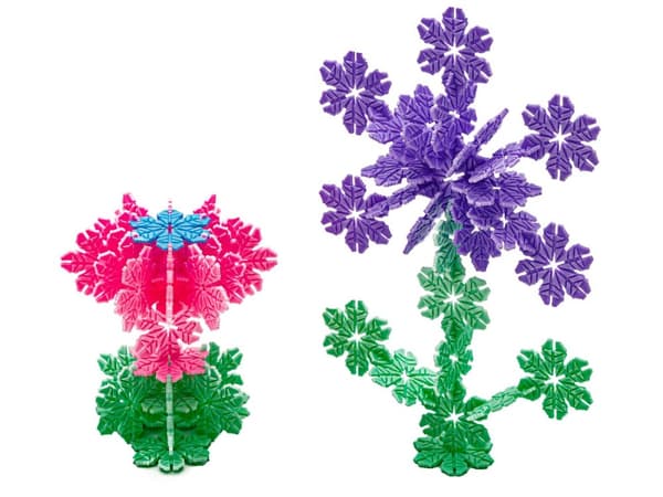 Byggklossar, kardborreband, Creative kardborrhattar, snöflingor ca 2500 stycken 3,1CM
