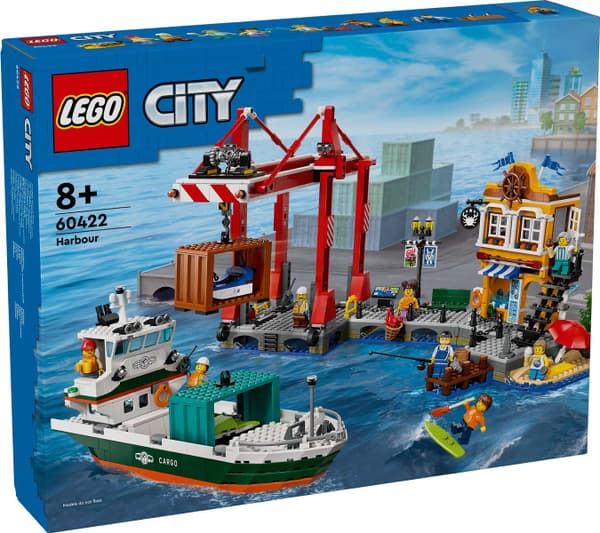 LEGO 60422 Kusthamn med lastfartyg