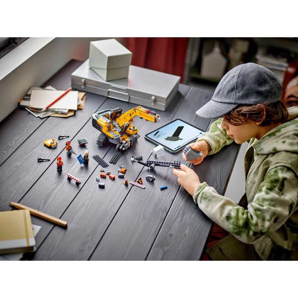 Lego Yellow Construction Excavator Byggspel