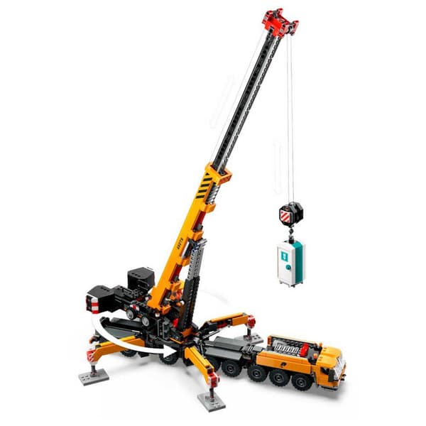 Lego Yellow Mobile Construction Crane Byggespil