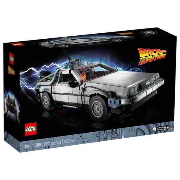 Lego Ikoner Tilbage Til Fremtiden Tidsmaskine Delorean 10300 Byggesæt