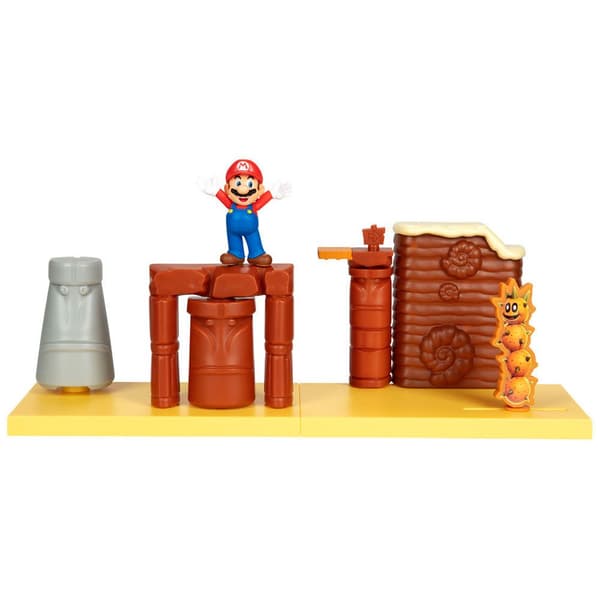 Jakks Pacific Ørken Legesæt Super Mario Bros 6 Cm Gylden